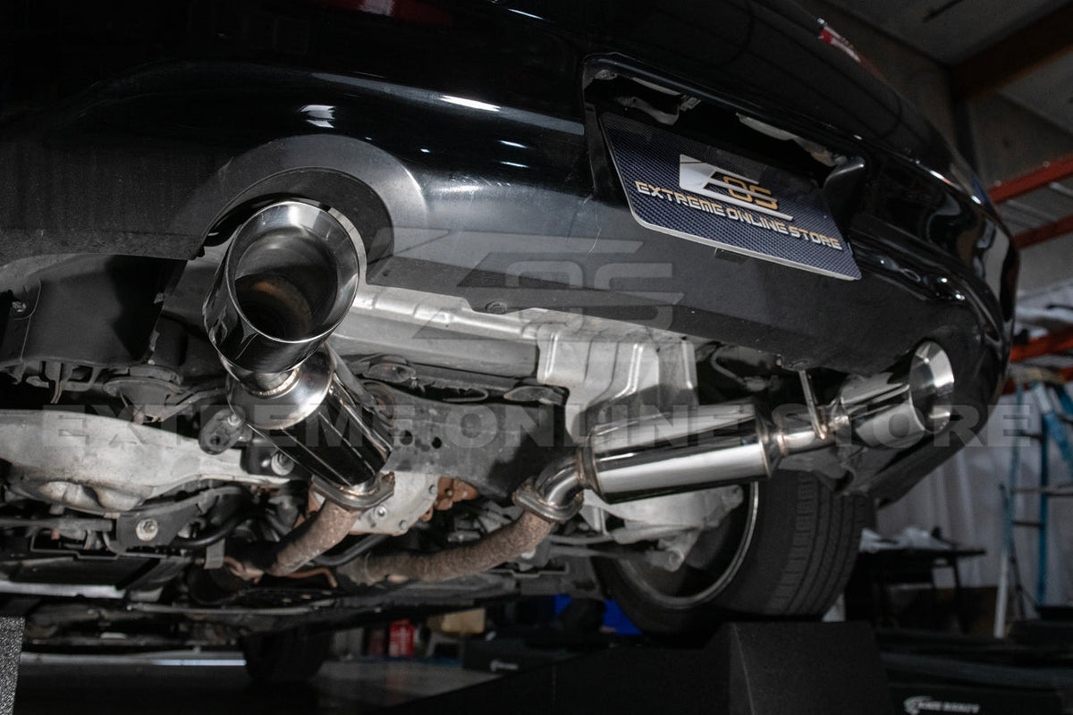 2014-2016 Infiniti Q60 Muffler Axle Back Dual Tips Exhaust