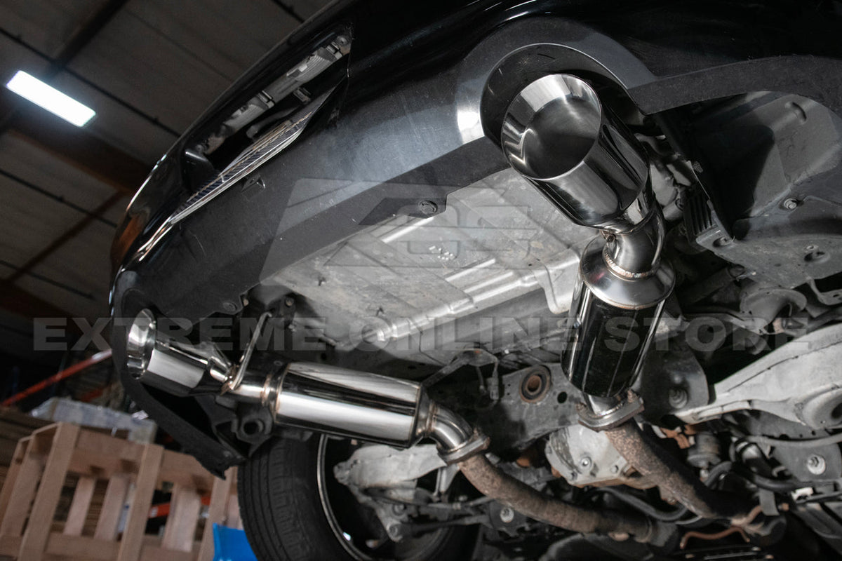 2014-2016 Infiniti Q60 Muffler Axle Back Dual Tips Exhaust