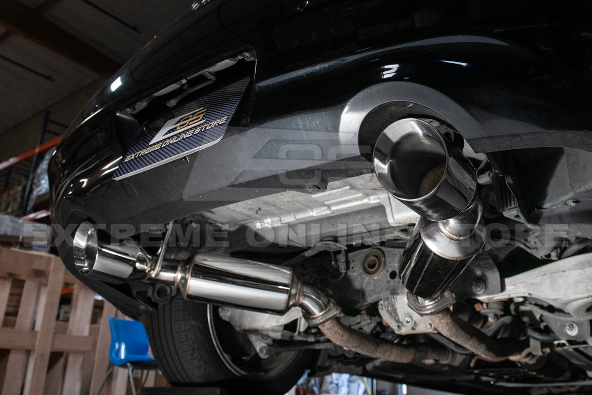 2014-2016 Infiniti Q60 Muffler Axle Back Dual Tips Exhaust