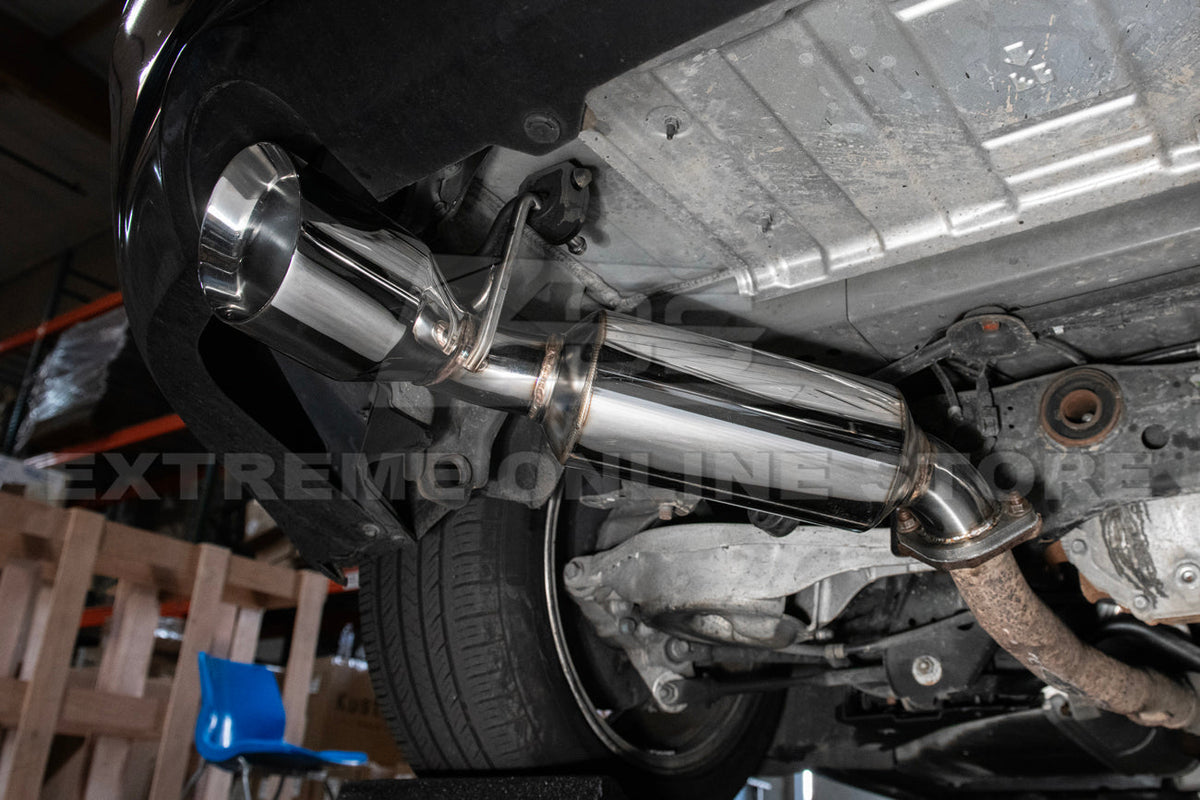2014-2016 Infiniti Q60 Muffler Axle Back Dual Tips Exhaust