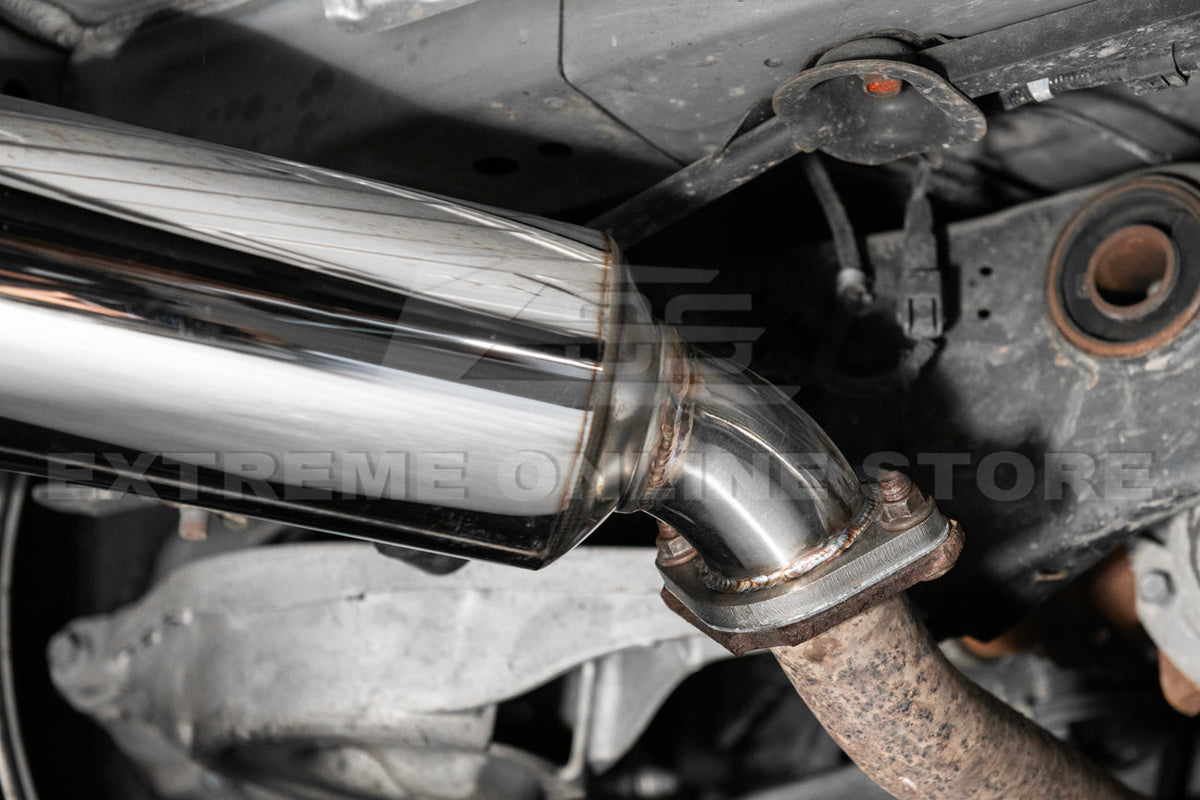 2014-2016 Infiniti Q60 Muffler Axle Back Dual Tips Exhaust