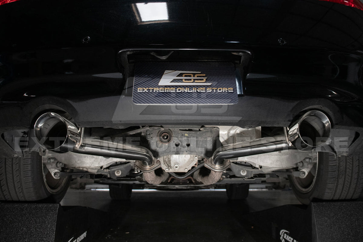 2014-2016 Infiniti Q60 Muffler Delete Axle Back Dual Tips Exhaust