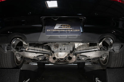 2014-2016 Infiniti Q60 Muffler Delete Axle Back Dual Tips Exhaust