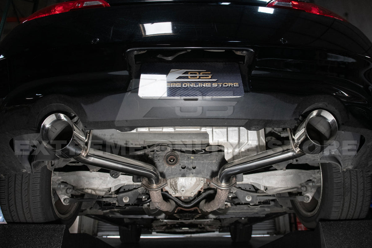 2014-2016 Infiniti Q60 Muffler Delete Axle Back Dual Tips Exhaust