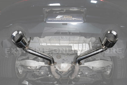 2014-2016 Infiniti Q60 Muffler Delete Axle Back Dual Tips Exhaust