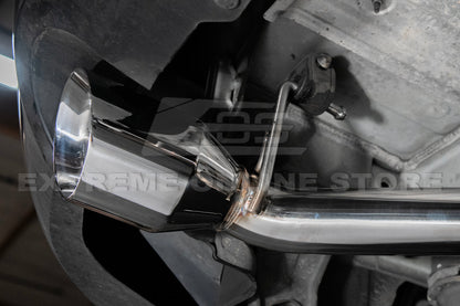 2014-2016 Infiniti Q60 Muffler Delete Axle Back Dual Tips Exhaust