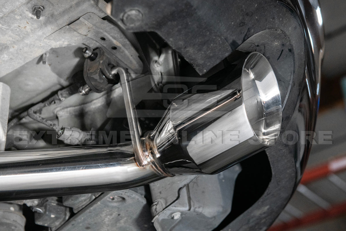 2014-2016 Infiniti Q60 Muffler Delete Axle Back Dual Tips Exhaust