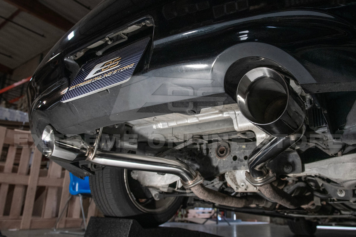 2014-2016 Infiniti Q60 Muffler Delete Axle Back Dual Tips Exhaust