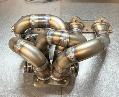 CCdesign 1G/2G DSM Billet T4 Divided Bottom Mount Turbo Manifold