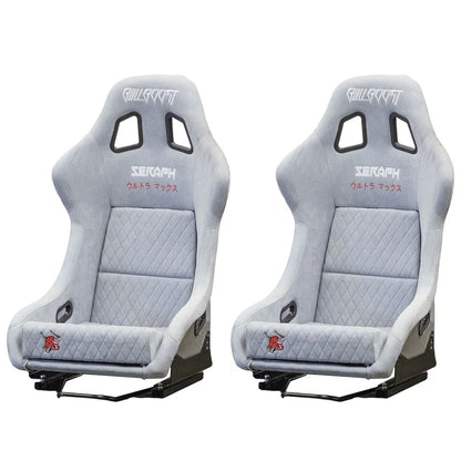 Bull Boost Performance Ultra-Max Adjustable Racing Bucket Seats w/ Seat sliders (Pair)