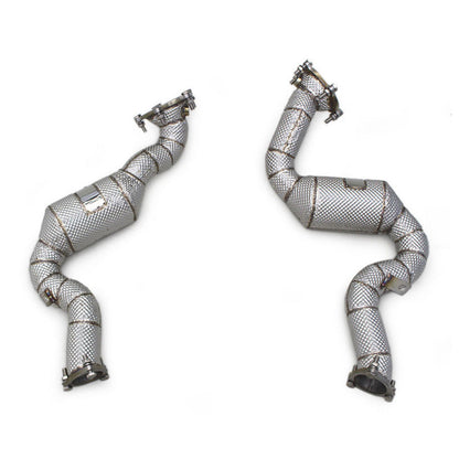 Catted High Flow 304 Stainless Exhaust Downpipe for Audi RS6 C7 4.0TT