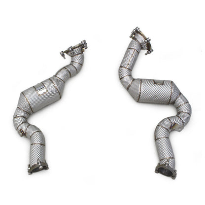 Catted High Flow 304 Stainless Exhaust Downpipe for Audi RS6 C7 4.0TT