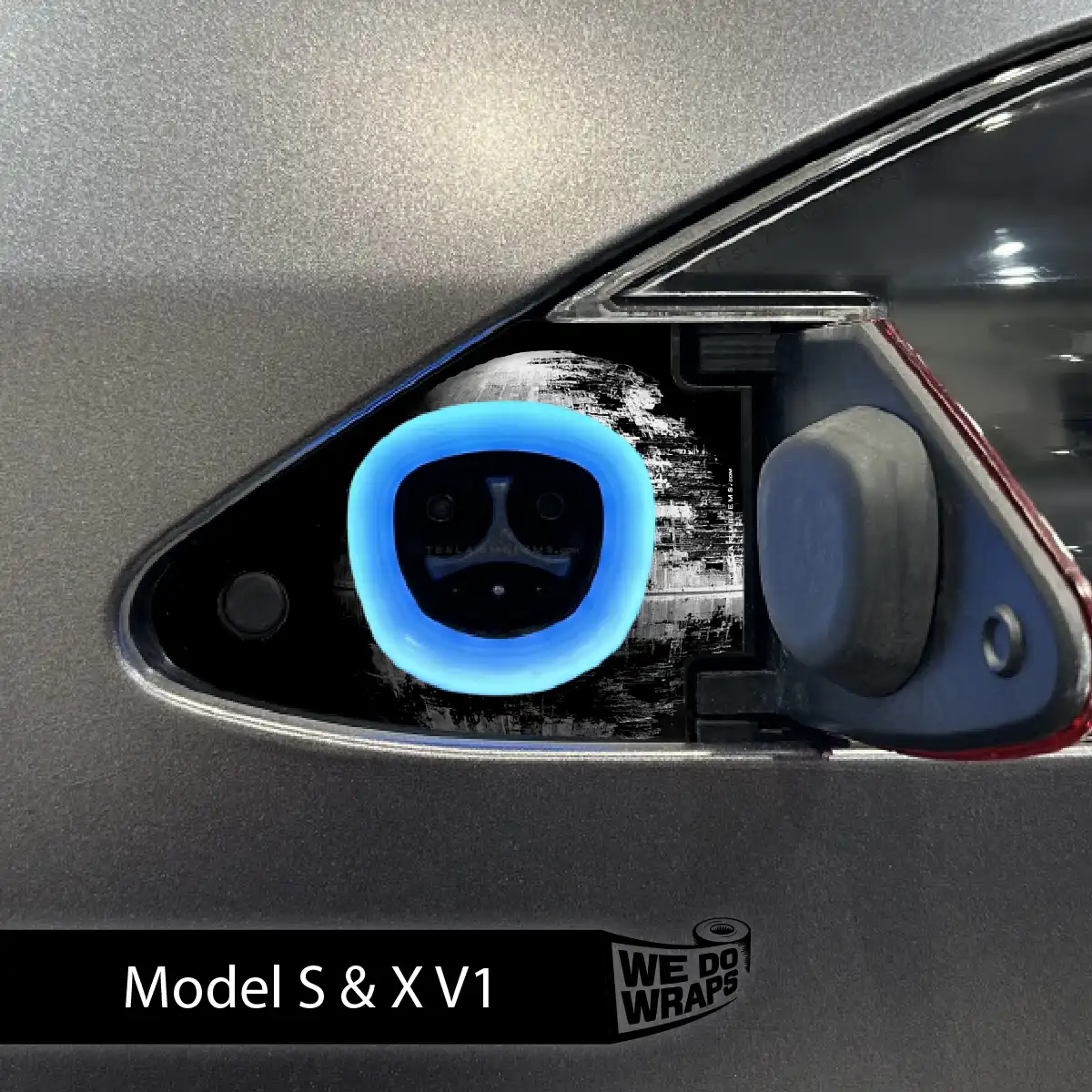 Space Station Tesla Charge Port Wrap | Model S