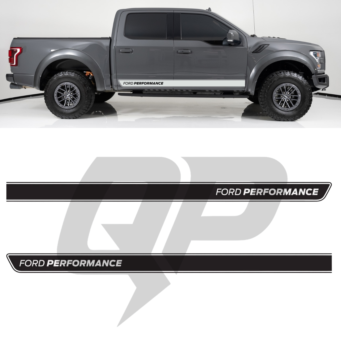 Ford Raptor Ford Performance Side Decals Set - Premium Vinyl Graphics