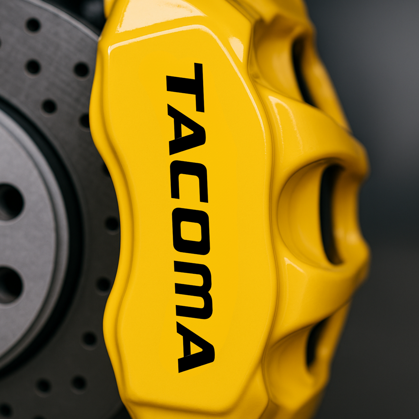 Toyota Tacoma Brake Caliper Decals - Set of 8 (6" to 3") Premium Vinyl Graphics