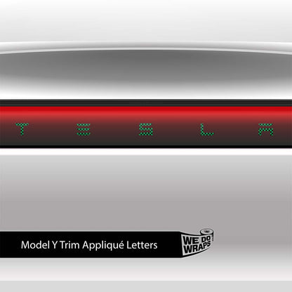 Ichimatsu Pattern Tesla Emblem Decals (Front + Back) | Model Y