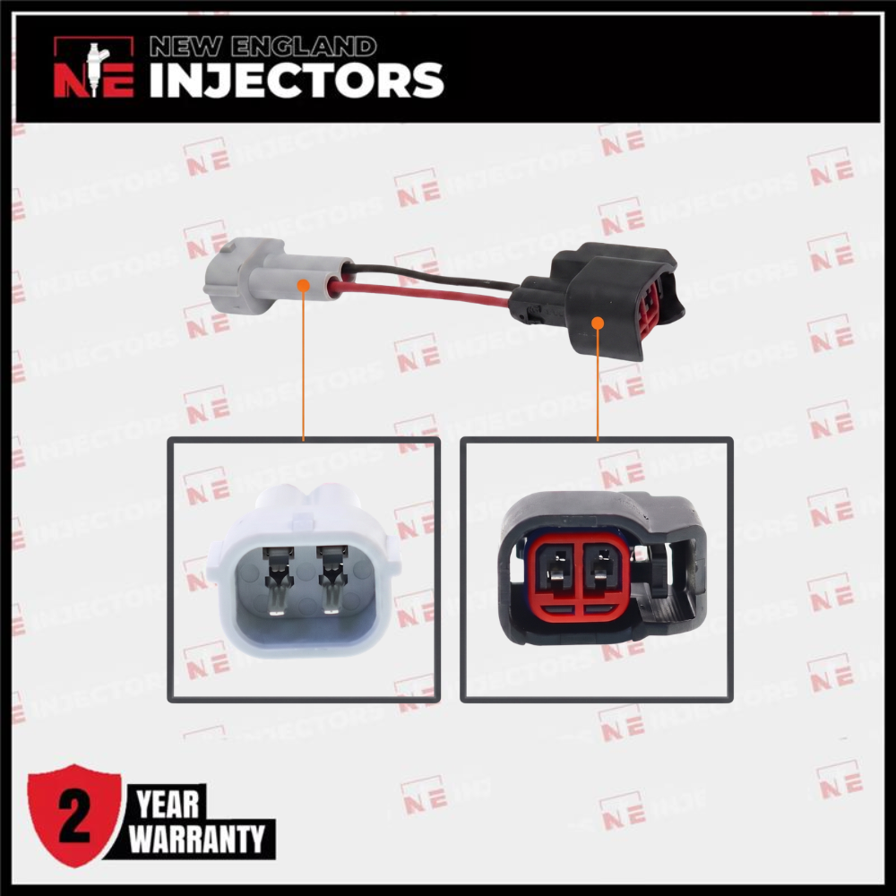 Injector Adapter Connectors For Denso Male to EV6/EV14 Female For Bosch Set of 6