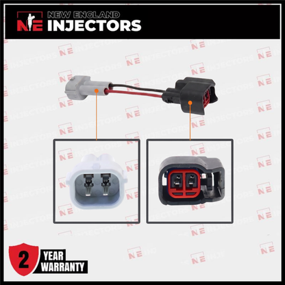 Injector Adapter Connectors For Denso Male to EV6/EV14 Female For Bosch Set of 6