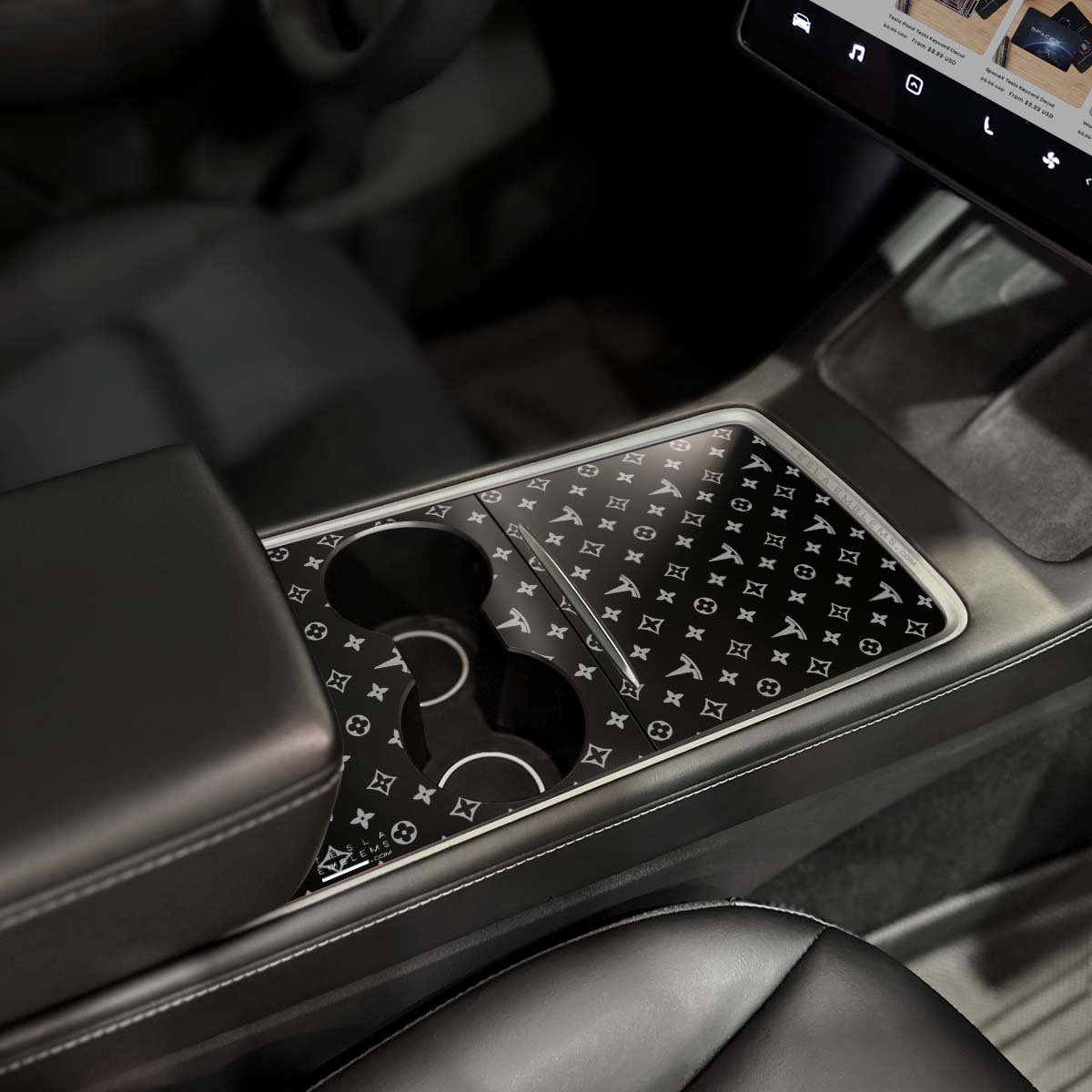 Designer Pattern Tesla Edition | Tesla Center Console Wrap Kit | Model 3 '21-24
