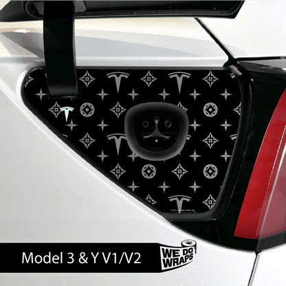 Designer Pattern Tesla Edition Tesla Charge Port Wrap | Model Y