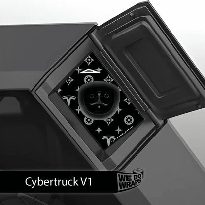 Designer Pattern Tesla Edition Tesla Charge Port Wrap | Cybertruck