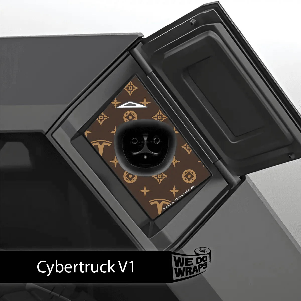 Designer Pattern Tesla Edition Tesla Charge Port Wrap | Cybertruck