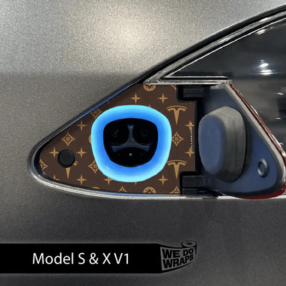 Designer Pattern Tesla Edition Tesla Charge Port Wrap | Model S