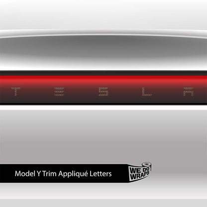 Designer Tesla Edition Pattern Tesla Emblem Decals (Front + Back) | Model Y