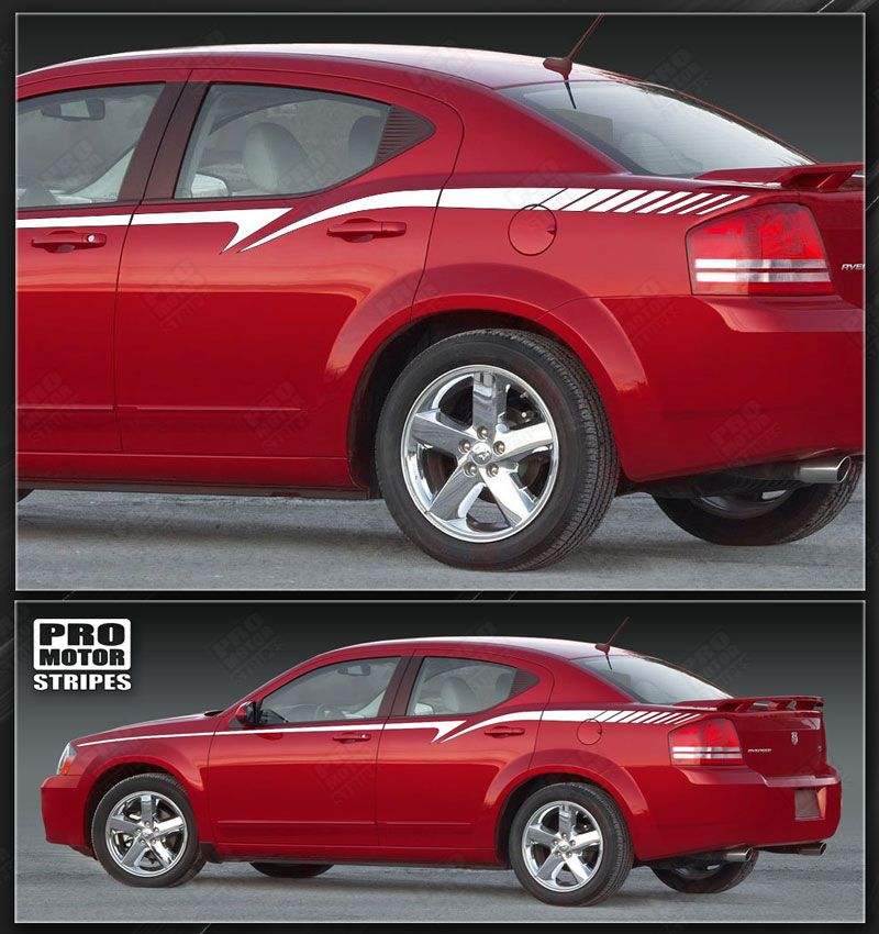 Dodge Avenger 2008-2014 Body Line Strobe Side Stripes