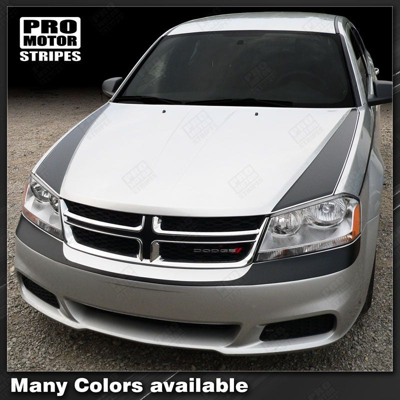 Dodge Avenger 2008-2014 Bumper Accent and Hood Stripes