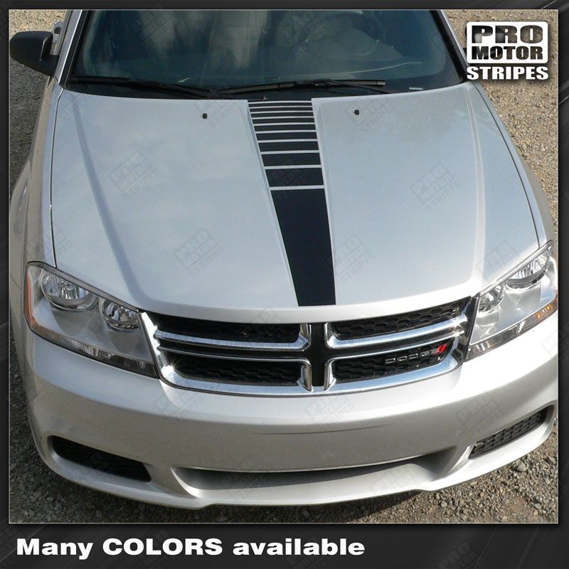 Dodge Avenger 2008-2014 Hood Center Accent Stripe Decal