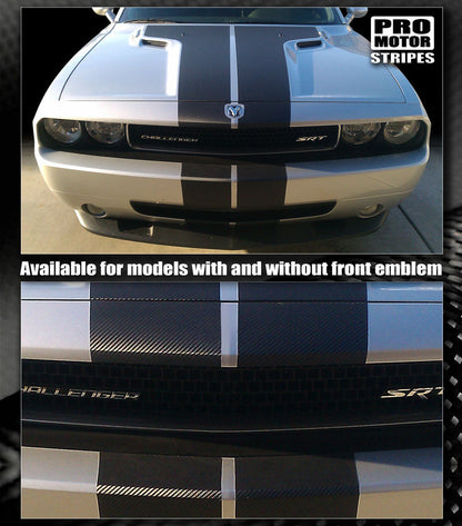 Dodge Challenger 2008-2023 CARBON FIBER Rally Stripes