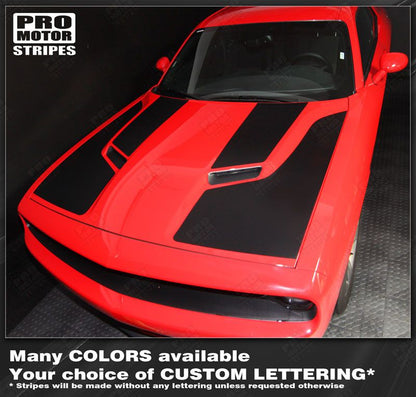 Dodge Challenger 2008-2023 Hood Accent Side Panel Stripes