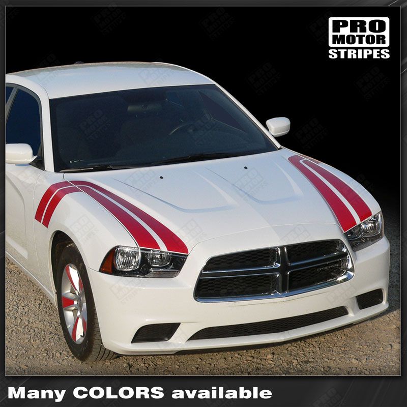 Dodge Charger 2011-2014 Fender to Side Thunderbolt Hash Stripes