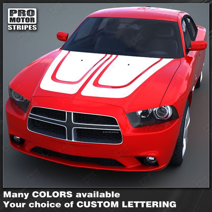 Dodge Charger 2011-2014 Racing Hood Accent Stripes