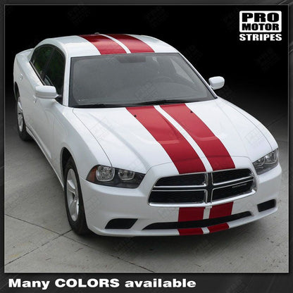 Dodge Charger 2011-2014 Rally Racing Double Top Stripes