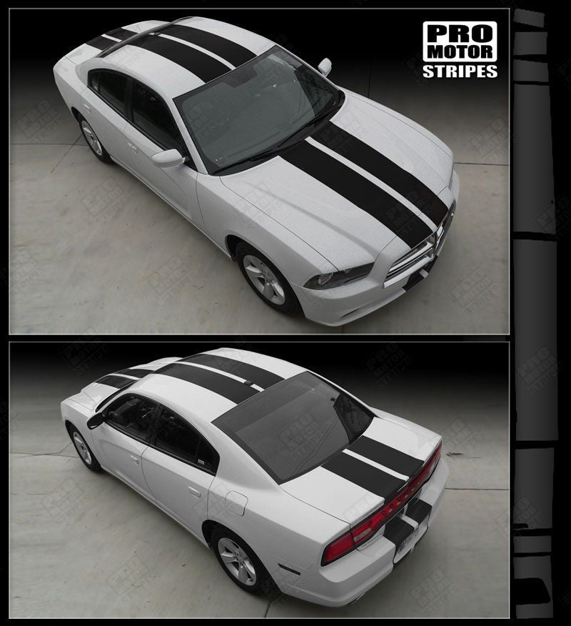Dodge Charger 2011-2014 Rally Racing Double Top Stripes