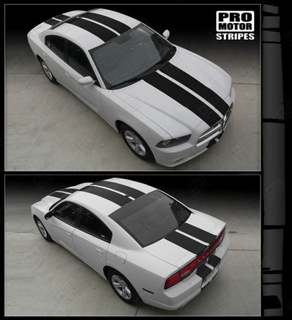Dodge Charger 2011-2014 Rally Racing Double Top Stripes