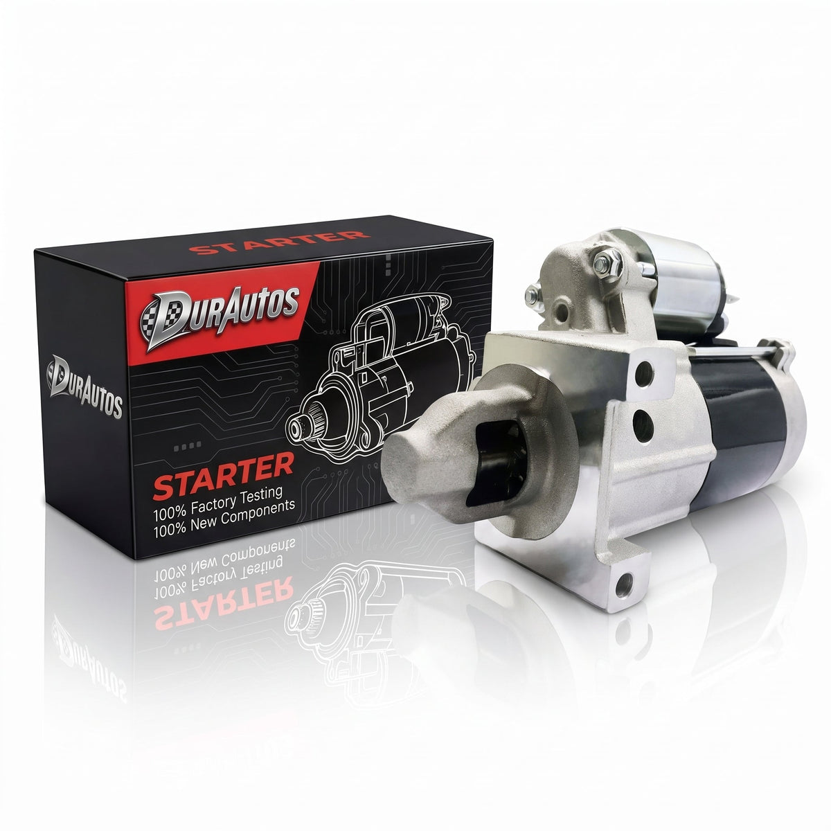 Durautos Starter Motor for Kawasaki FH500V-FH721V 17-25HP & John Deere LX280, Replaces 21163-7002