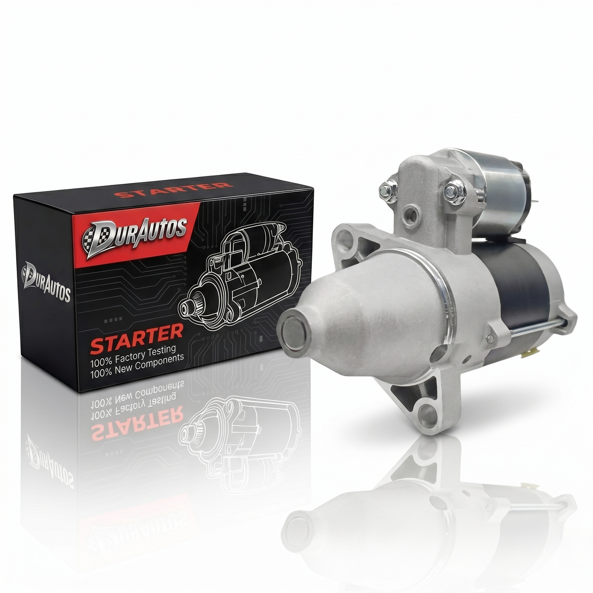 Durautos Starter Motor for Briggs & Stratton Vanguard V-Twin 32-35HP, Replaces 845760 & 84006533