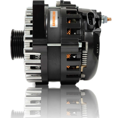 Mechman 250 Amp Alternator for Camaro / Impala / Caprice 1994 - 1996 5.7L (LT1) 3.8L - BLACK Billet finish