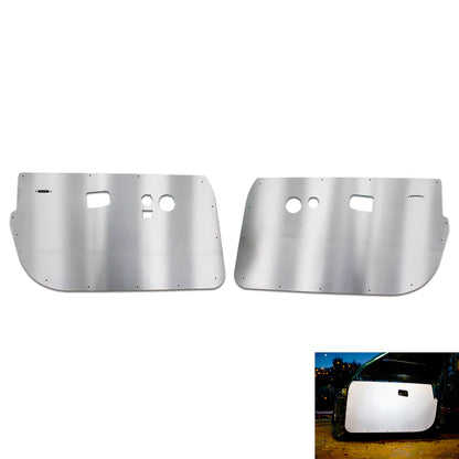 BULL BOOST PERFORMANCE Aluminum Front Door Panels Skins Race Track Car Cards for BMW E36 Sedan M3 4-Door