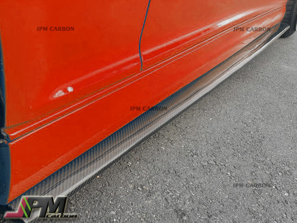 [JPMCarbon] DP Style Carbon Fiber Side Skirt Add-on Lip Fits For 2001-2006 BMW E46 M3 Only