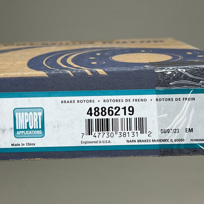 NAPA Uncoated Cast Iron Premium Brake Rotor For Toyota Camry 1992-2001 4886219