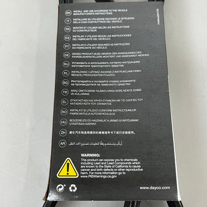 DAYCO Heavy Duty Standard Depth Poly Rib Belt 1.10" Top Width EPDM 5080950