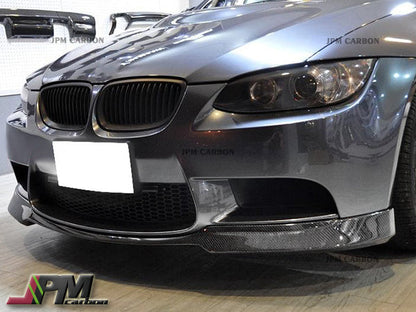 AC Style Carbon Fiber Front Bumper Add-on Lip Fits For 2008-2013 BMW E90 E92 E93 M3 Only