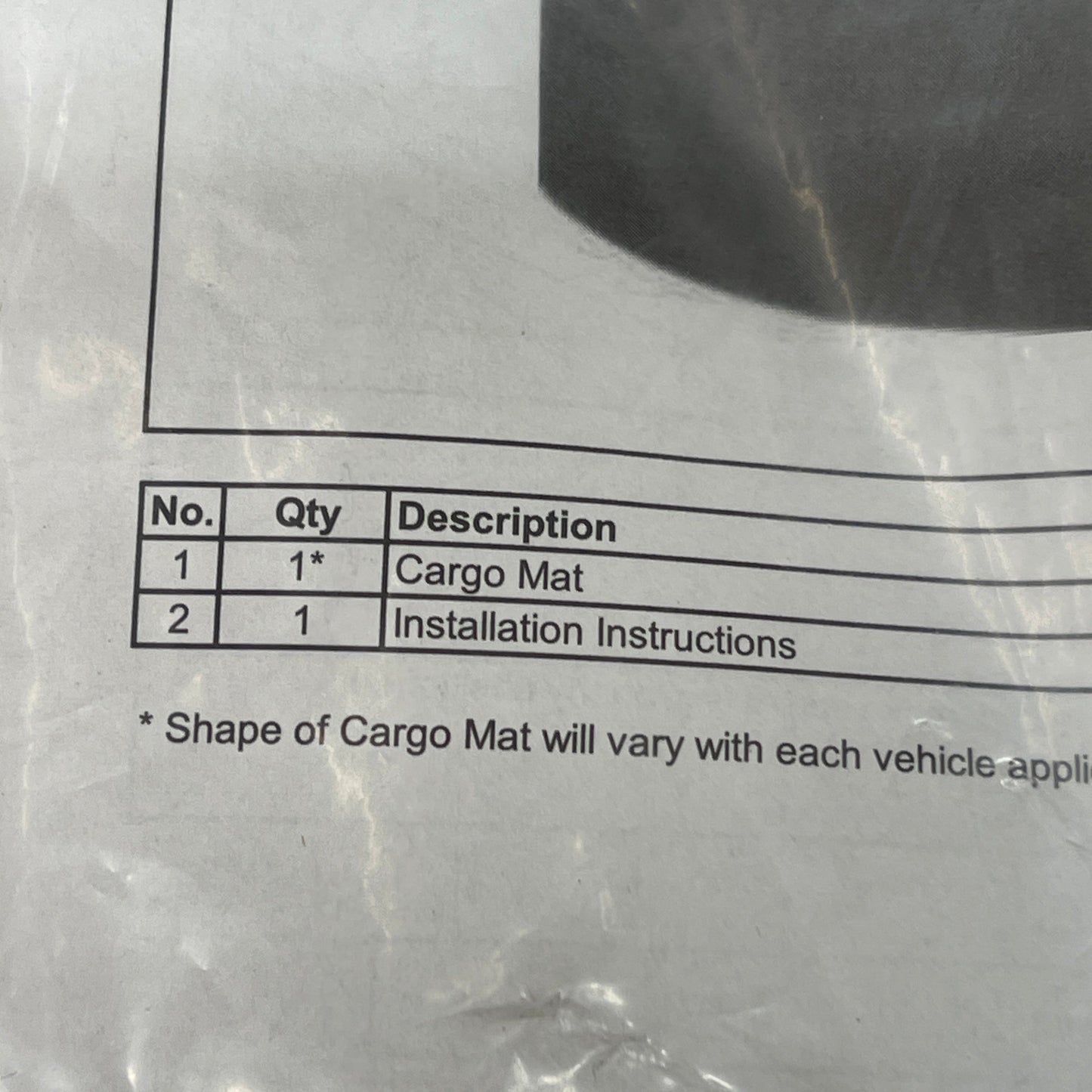 KIA Niro Cargo Mat Carpeted Cargo Liner G5. 12AC2. 0 FH G5F12-AC200