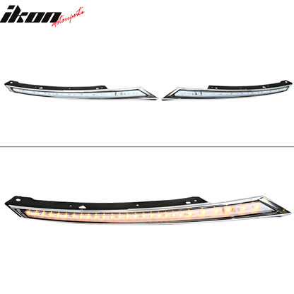 Fits 16-20 Honda Civic Eyebrow Light 2 Colors Switchback Amber