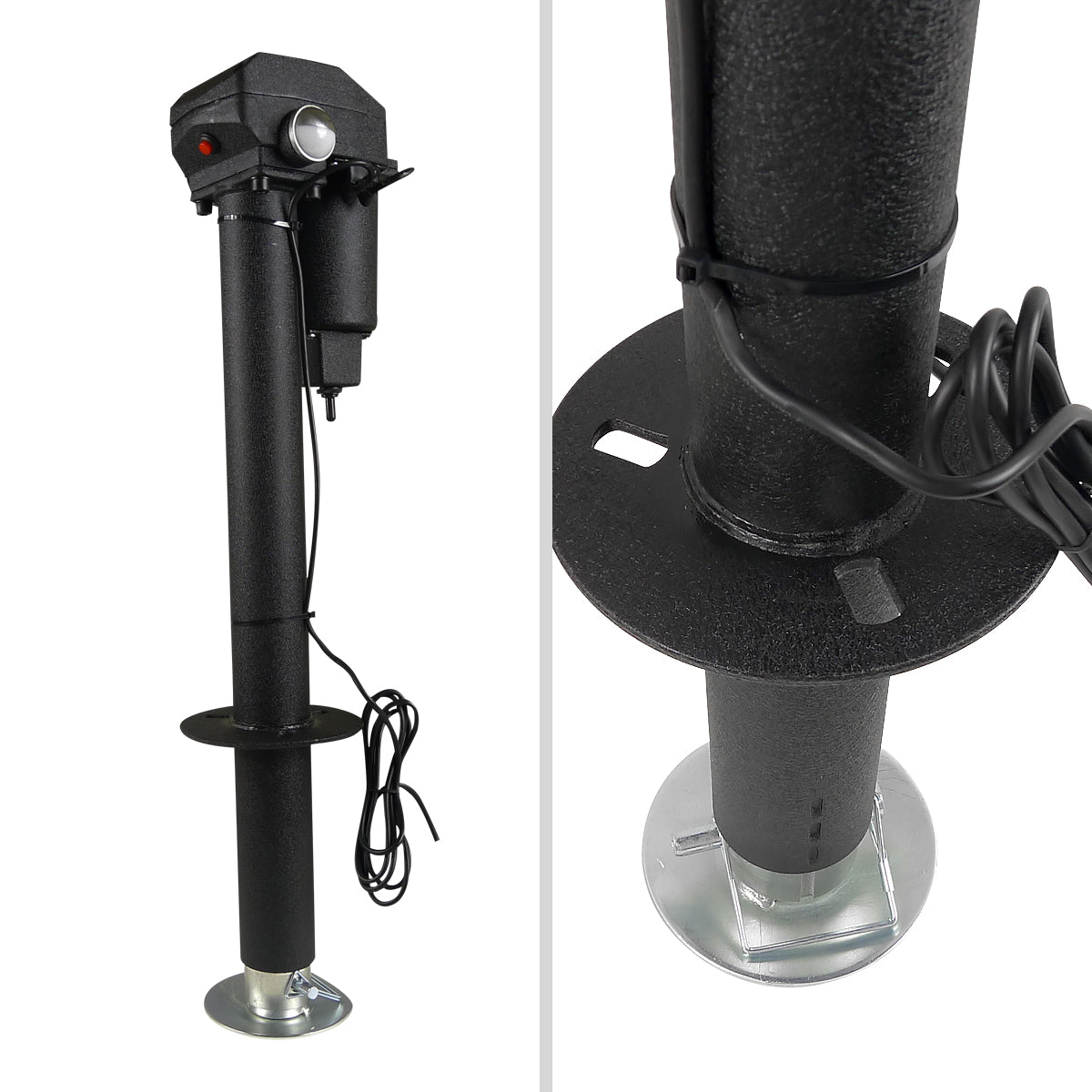 Universal 12v Electric Tongue Jack w/ LED Side Light