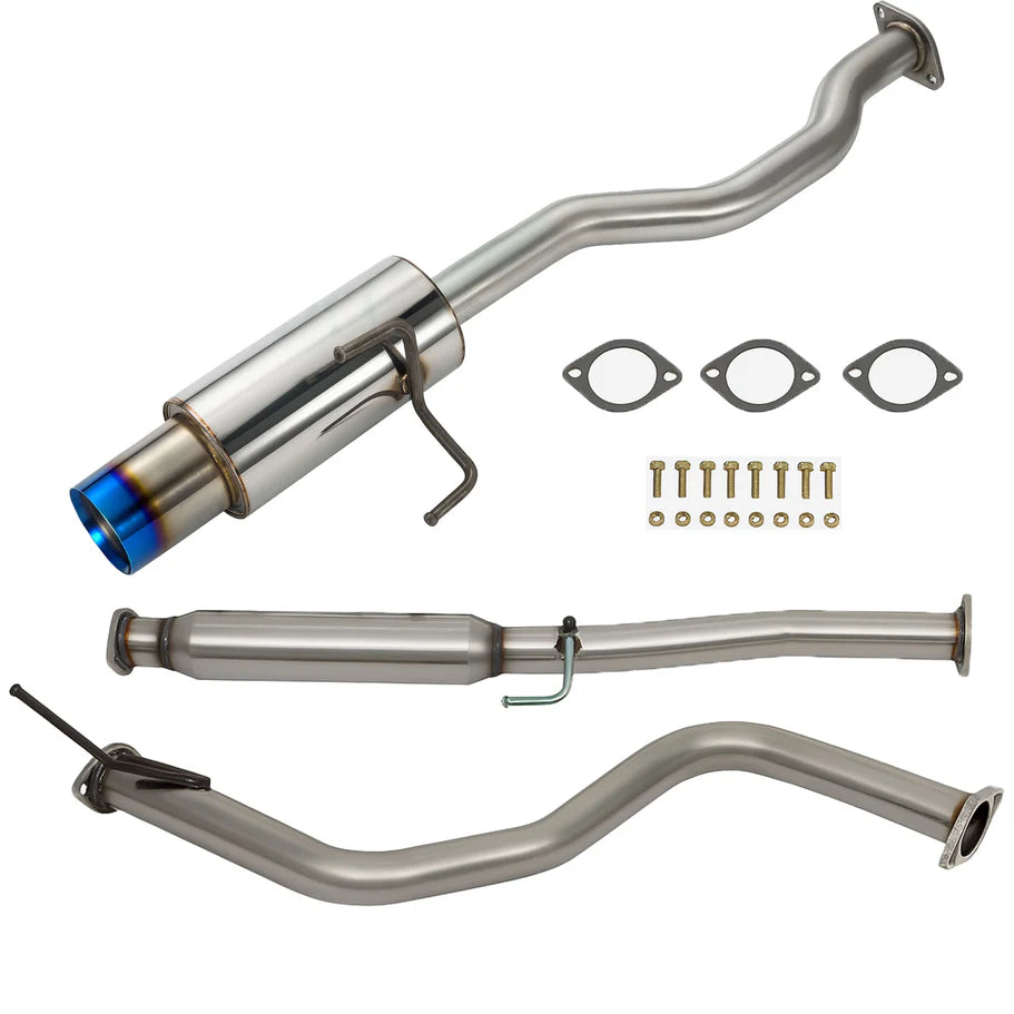 Bull Boost Performance 4.5" Stainless Steel Catback Exhaust System for Honda Civic EG Hatchback (1992-1995) &amp; Civic EK Hatchback (1996-2000) – 76mm / 3" Piping